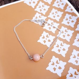 Red Aventurine Stone Simple Chain Bracelet